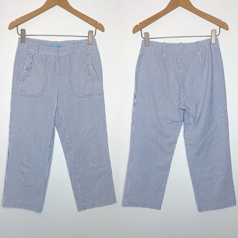 J.McLaughlin Women's Seersucker Pant Size 2